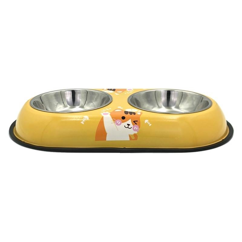 Anti-overturning cartoon pet bowl