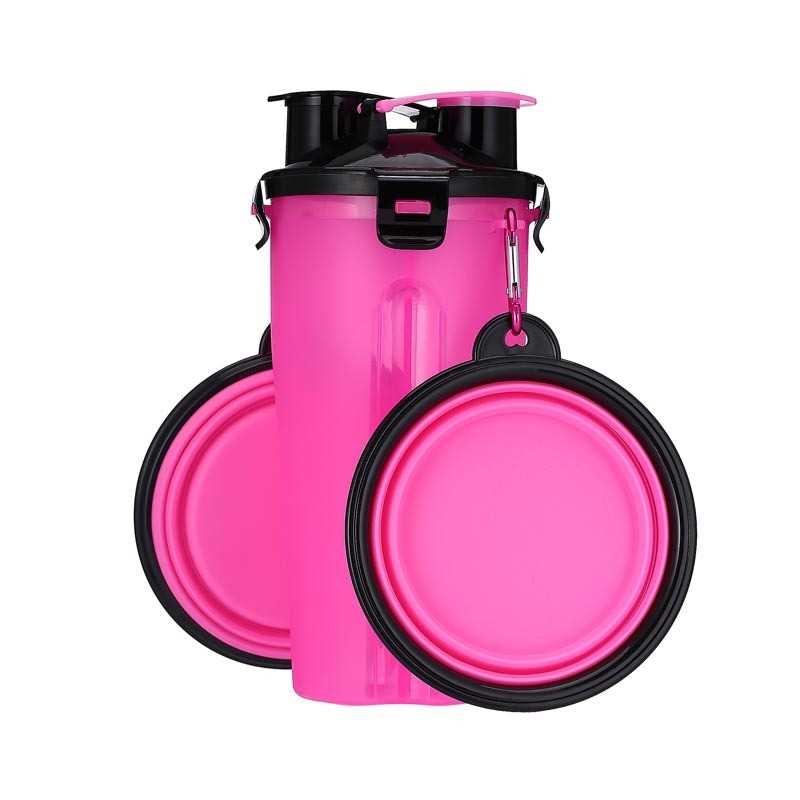 Portable Pet Drinking Bottle WITH Two Bowls