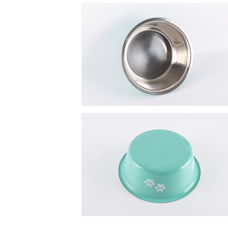 Stainless Steel Printed Pet Food Bowl