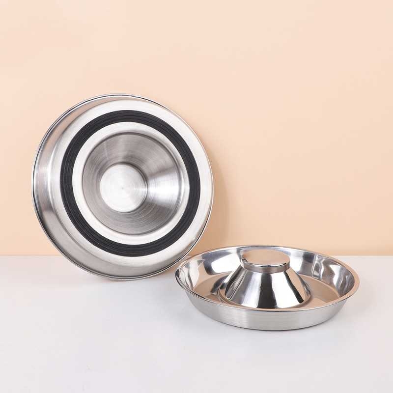 Stainless Steel Silicone Non-Slip Pet Basin