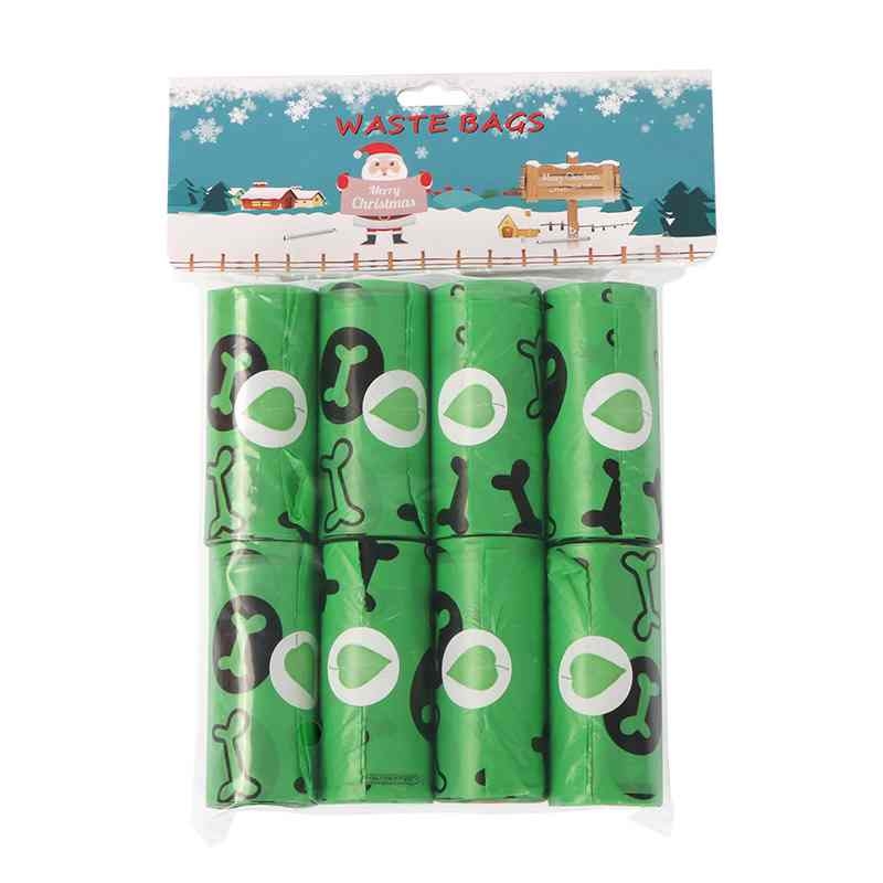 8 rolls degradable pet waste collection bag