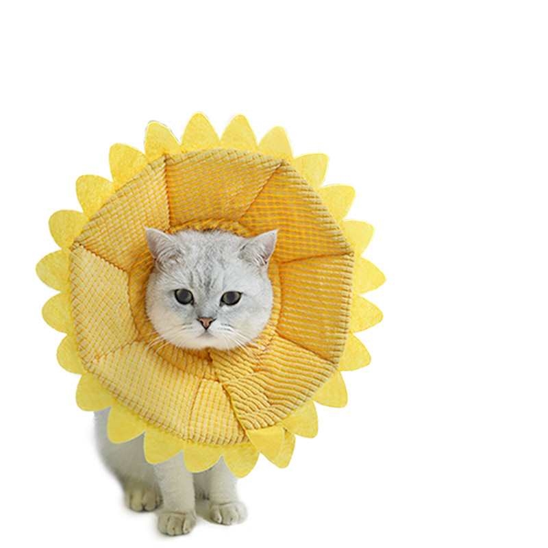 Sunflower Shaped Pet Recovery Collar