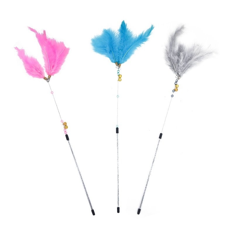 Factory direct supply Feather funny cat stick