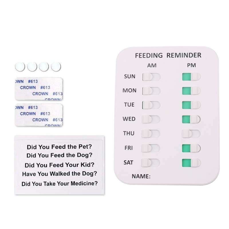 Feeding Reminder Pet Feeding Record Sign