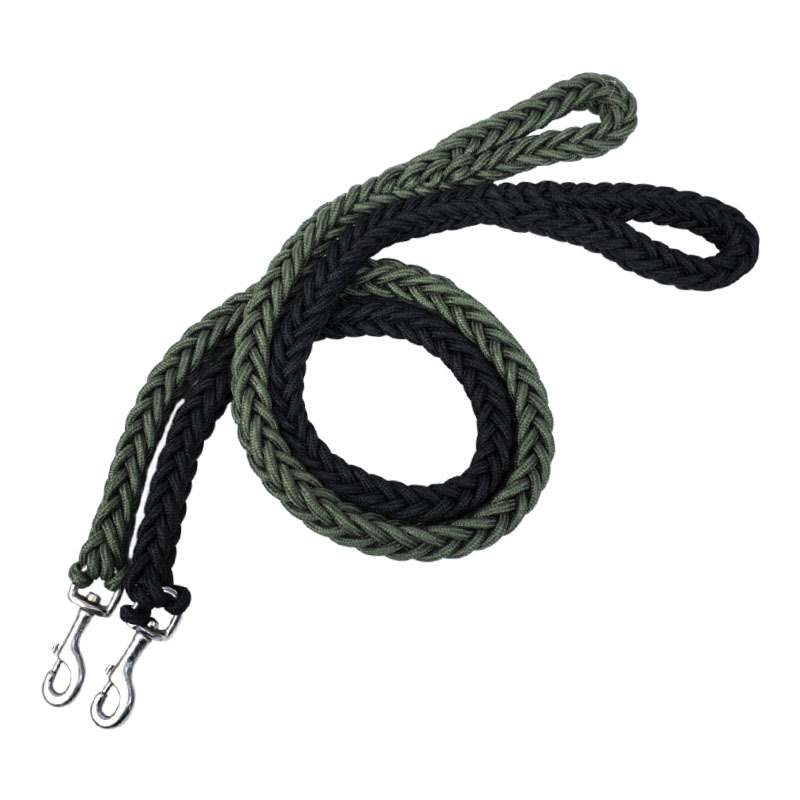 Two-color eight-strand braided dog leash