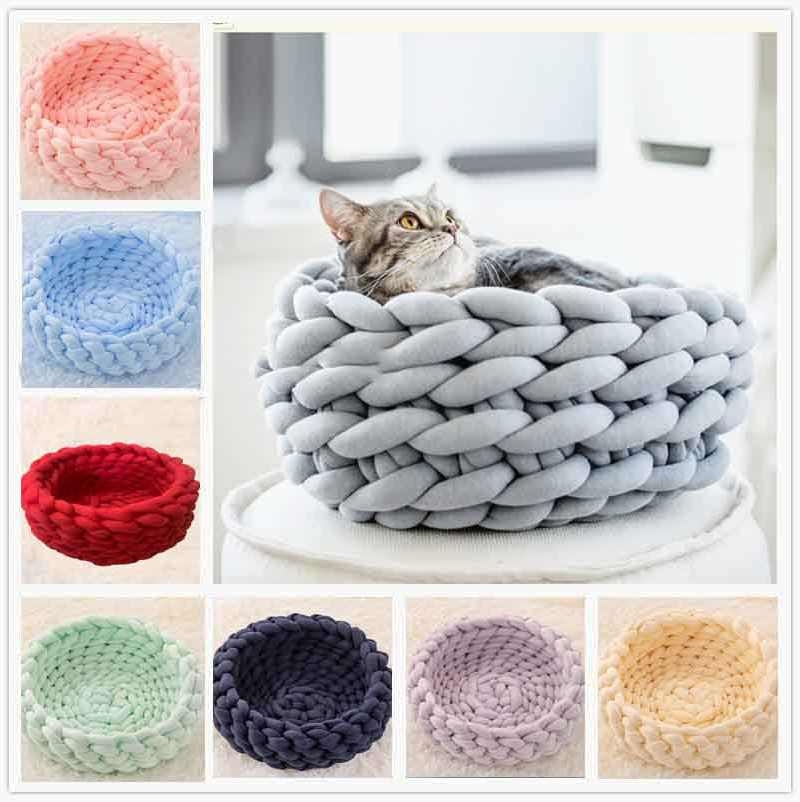 Stuffed Cotton Shag Woven Washable Kennel